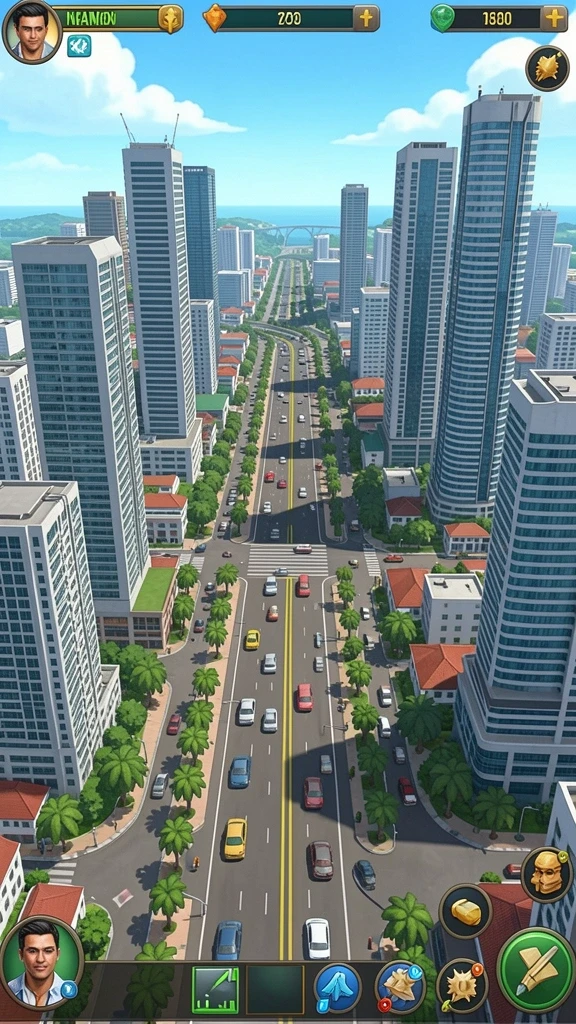 Tangkapan layar menampilkan tampilan level yang menantang dan indah.