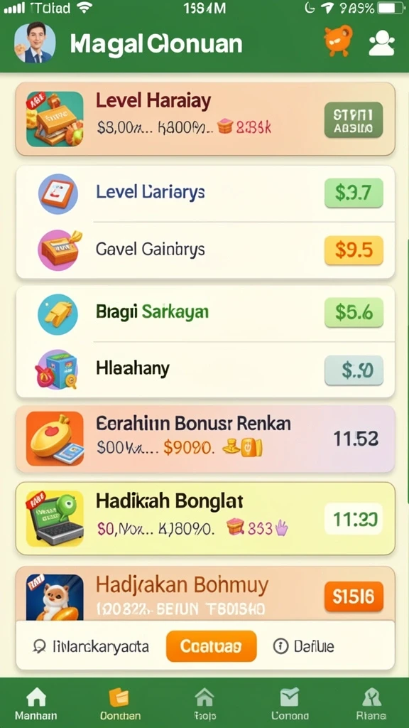 Karakter yang beragam dengan kemampuan khusus.