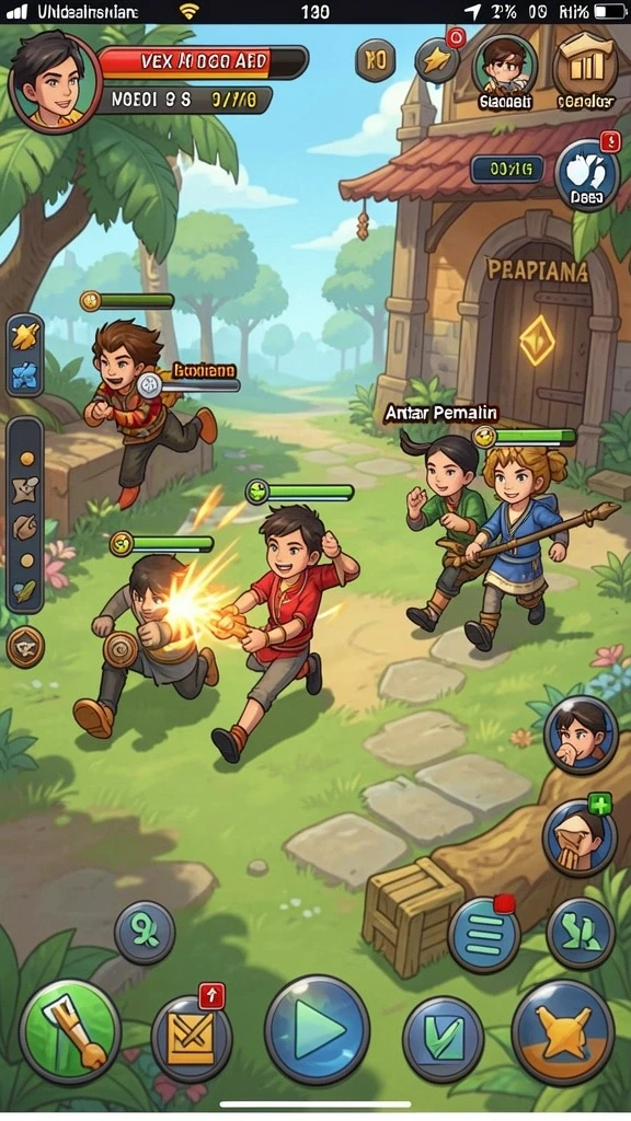 Gameplay yang seru dengan banyak pilihan mode permainan.