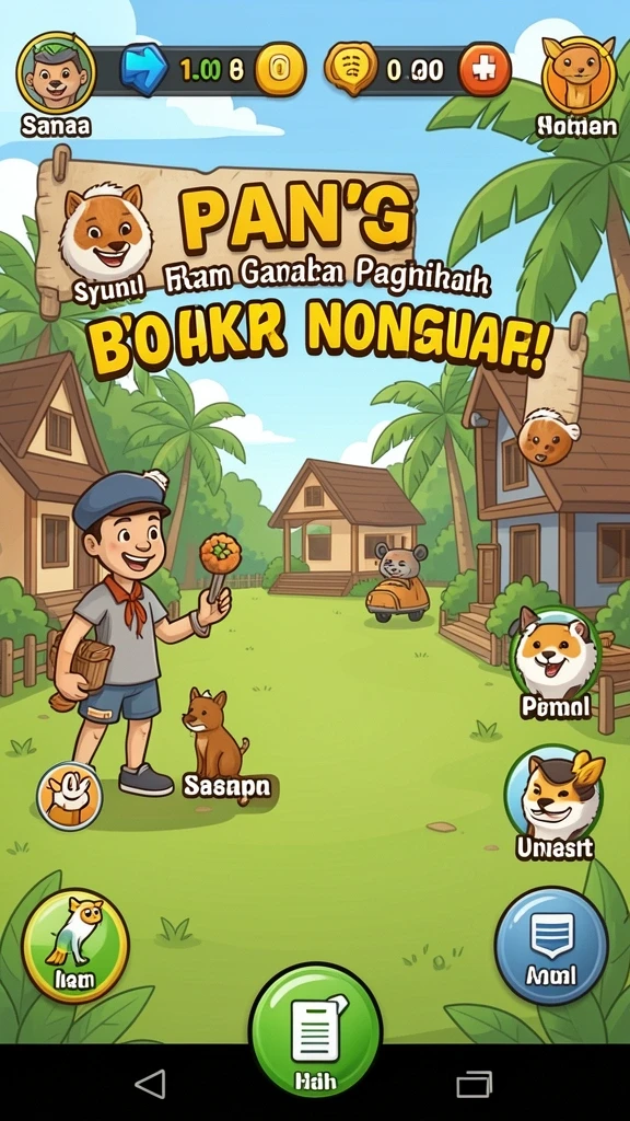 Pengguna dapat menikmati berbagai karakter unik dalam permainan.