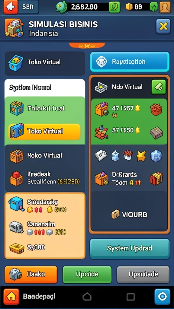 Leaderboard yang menunjukkan peringkat pemain terbaik.