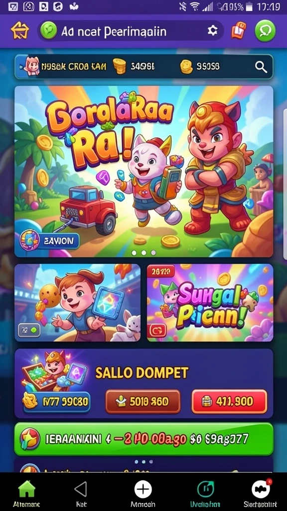 Menu bonus yang menawarkan banyak kesempatan menang.