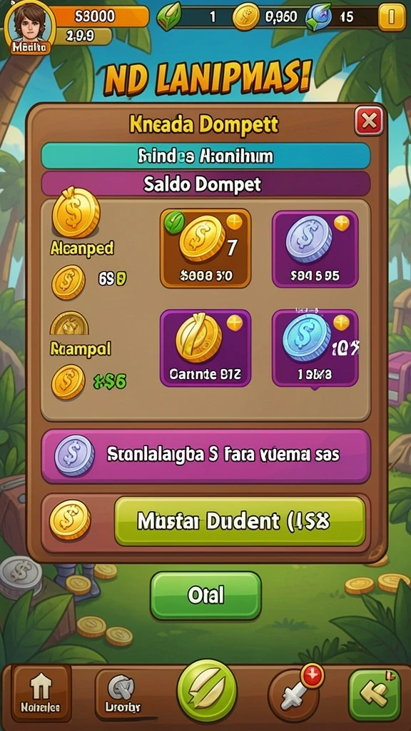 Menu utama yang mudah dinavigasi dan intuitif.