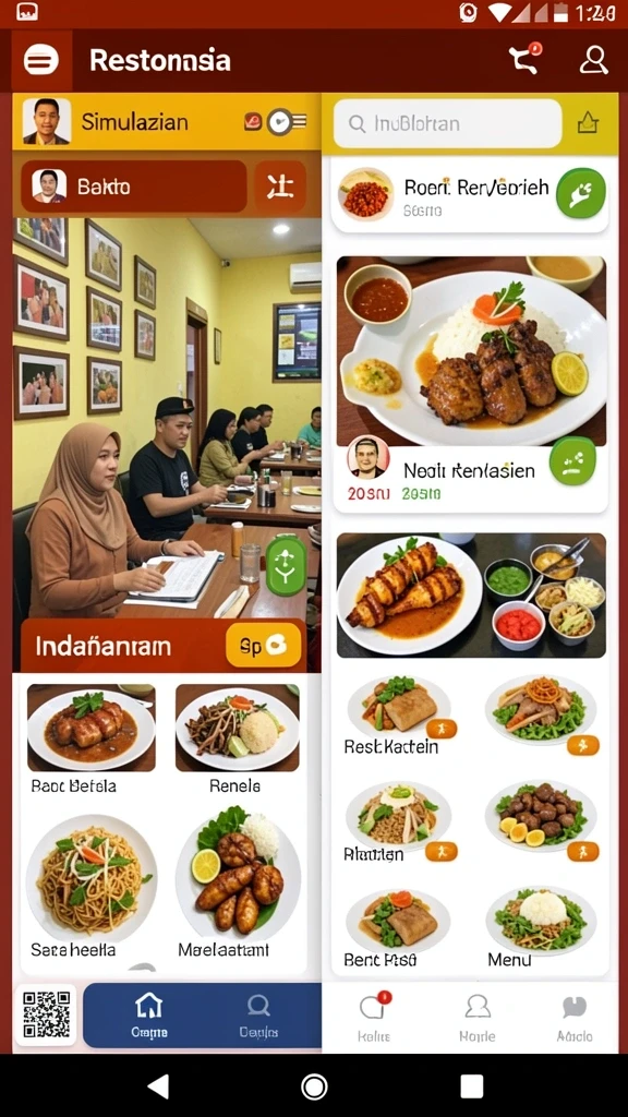 Tampilan awal aplikasi yang menarik dan user-friendly.