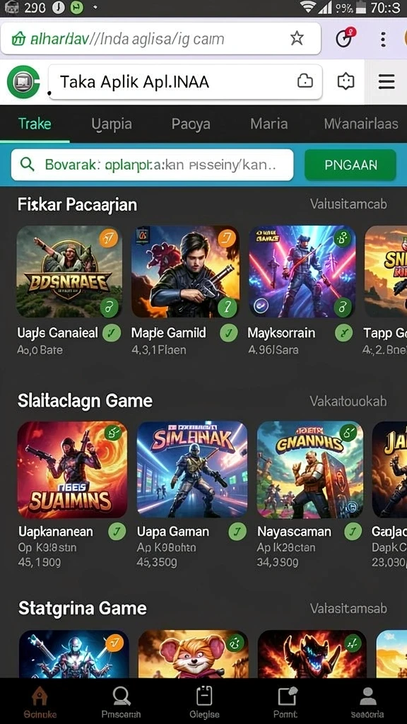 Screenshot menampilkan grafik menakjubkan dan efek visual yang menarik.