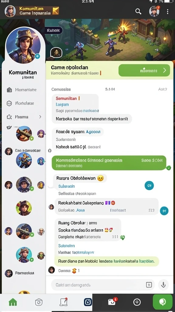Tampilan menarik saat memulai permainan.