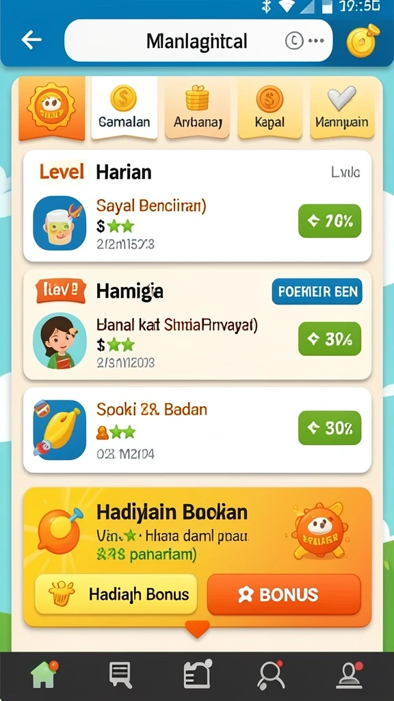Tampilan antarmuka pengguna yang menarik dan intuitif.