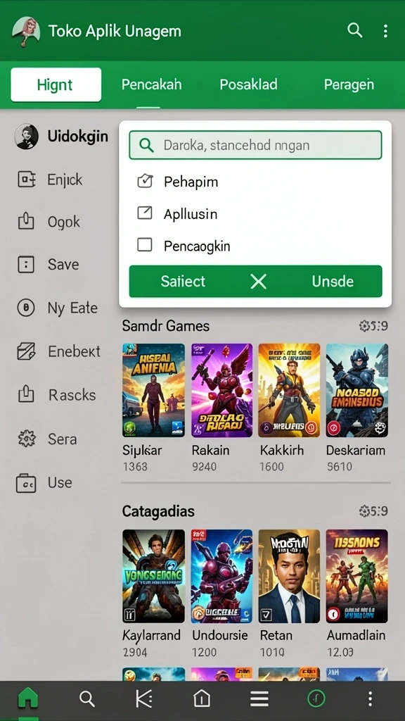 Tampilan antarmuka yang menarik dan ramah pengguna.