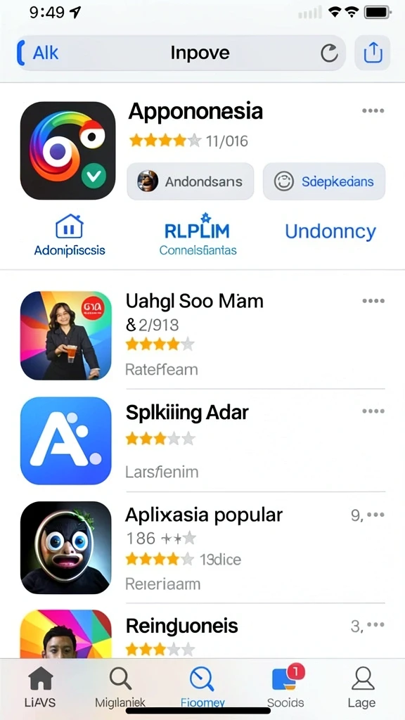 Tampilan antarmuka yang intuitif dan menarik.