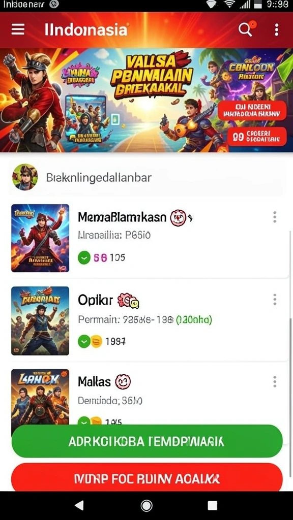 Tampilan menarik dari menu utama KASKUSTOTO.