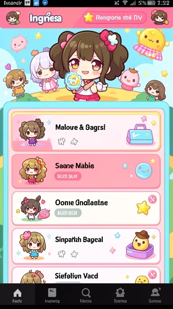 Screenshot menunjukkan sistem kustomisasi karakter yang menarik.