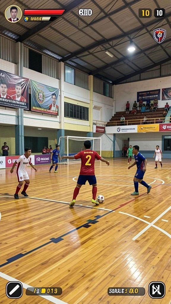 Level menantang yang penuh rintangan.