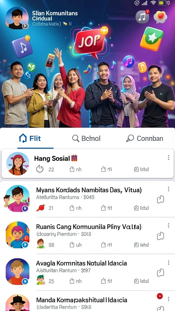 Tampilan utama permainan dengan karakter pilihan.