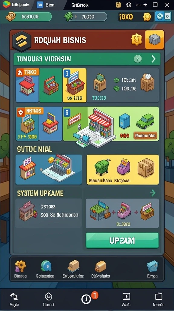 Tampilan menu utama RPOK yang menarik.