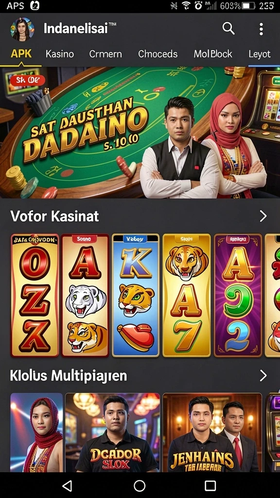 Tampilan antarmuka yang modern dan menarik.