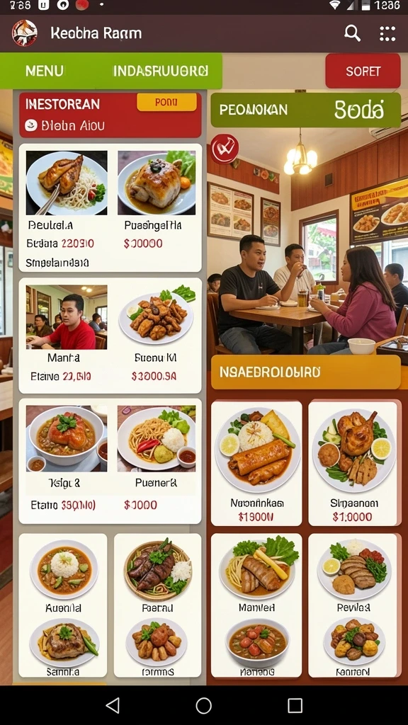 Tampilan antarmuka yang modern dan ramah pengguna.