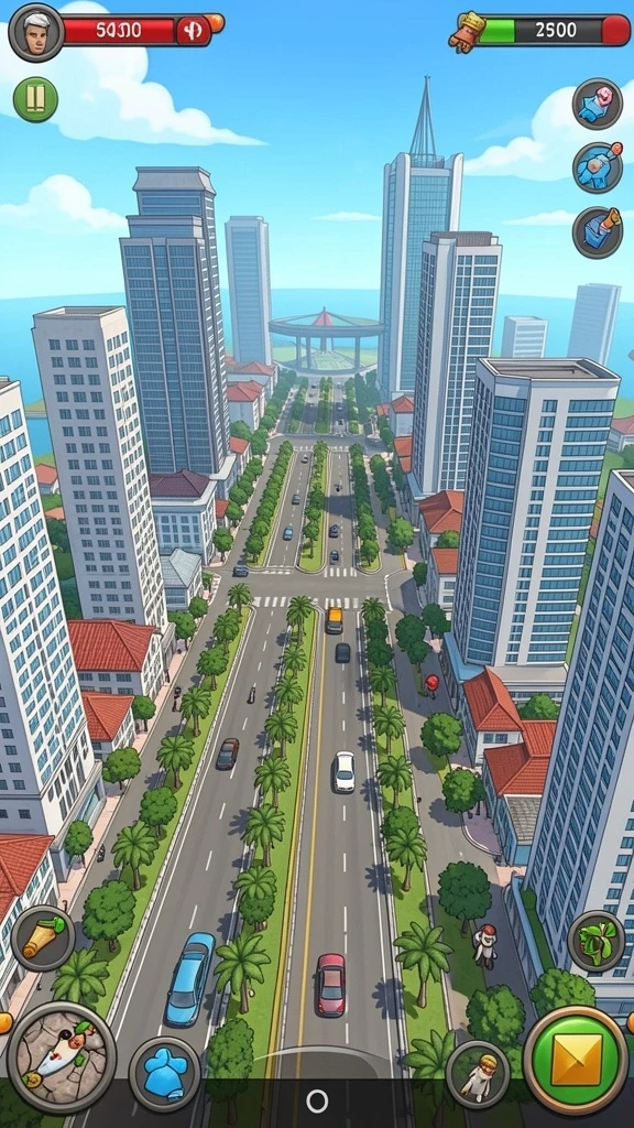 Tangkapan layar menunjukkan peta luas yang bisa dijelajahi.