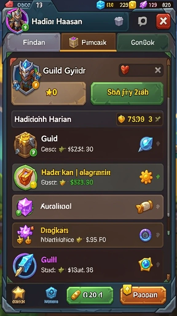Tangkapan layar menunjukkan berbagai item baru yang dapat Anda unlock.